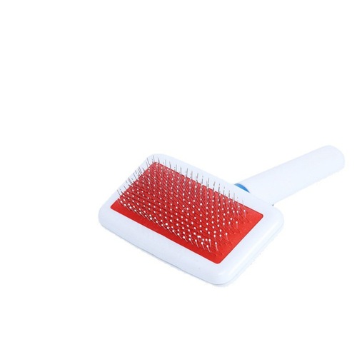 Promotional gift pet comb, white brush, dog comb, hair grooming pet brush, cat and dog needle comb, fur brush