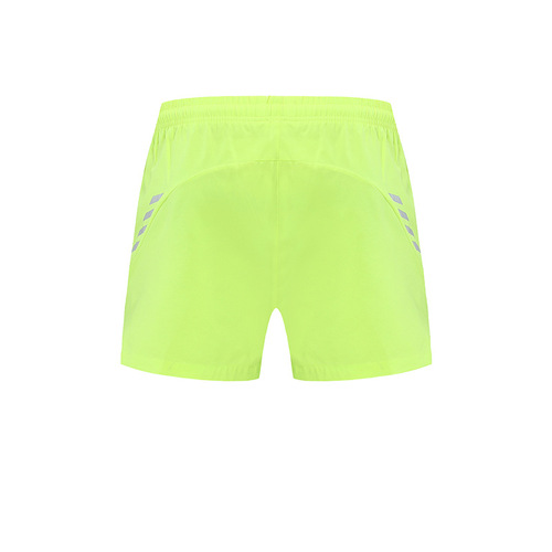 Elastic quick-drying three-point sports shorts for men's summer marathon running fitness printed loose reflective strip training pants