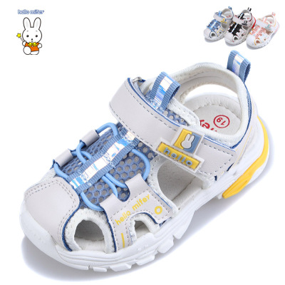 小兔菲兒夏季新款童鞋兒童軟底超輕學步鞋嬰幼兒寶寶包頭沙灘涼鞋