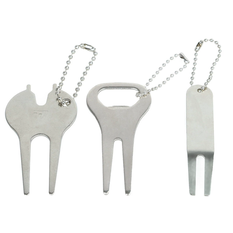 New golf green fork metal ball fork turf repair tools golf accessories course supplies green fork