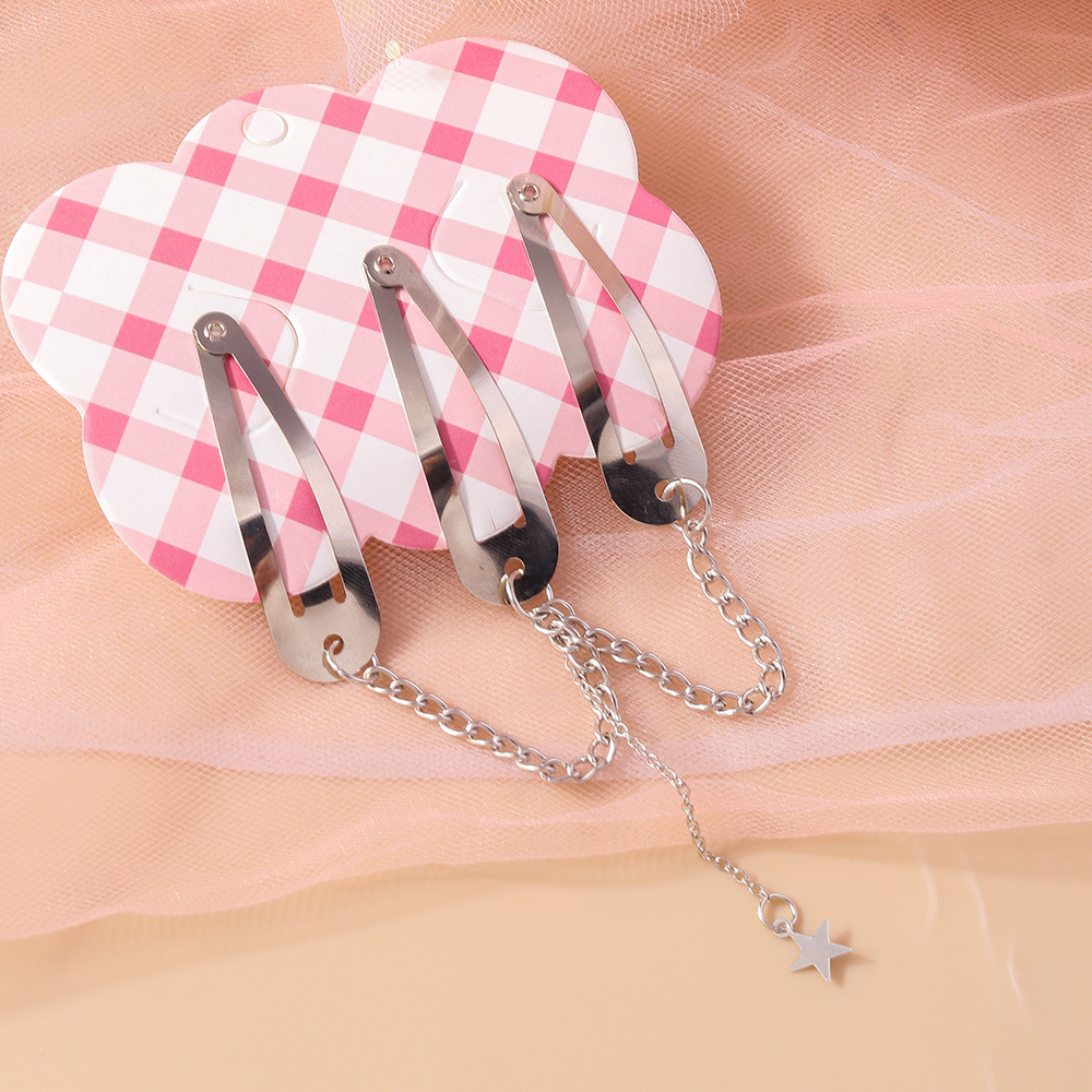 Star Pattern All Seasons Season Women's Gender Modern Style Women's Star Alloy Charm Hair Clips
