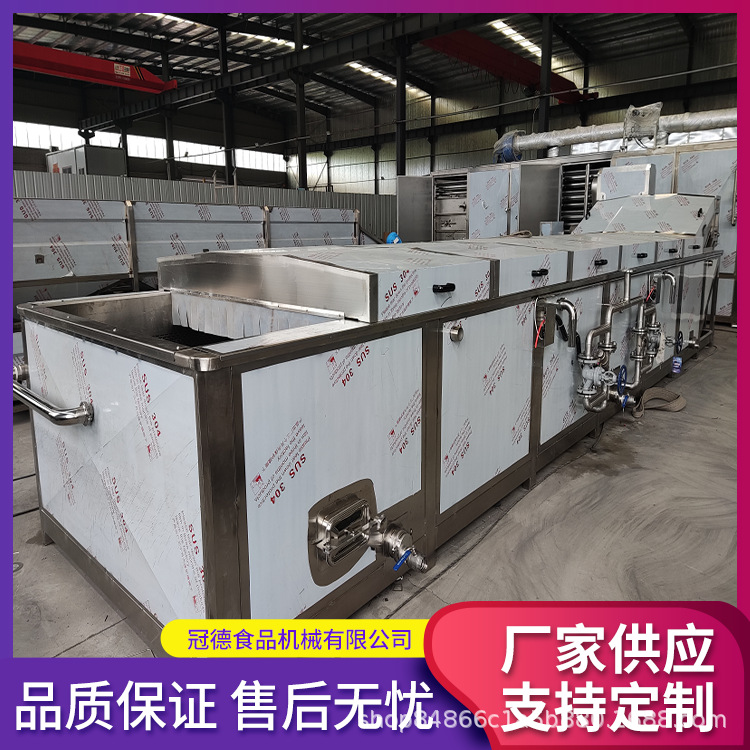 全自动果蔬预制菜漂烫机乳制品巴氏杀菌设备酱料包巴氏杀菌流水线