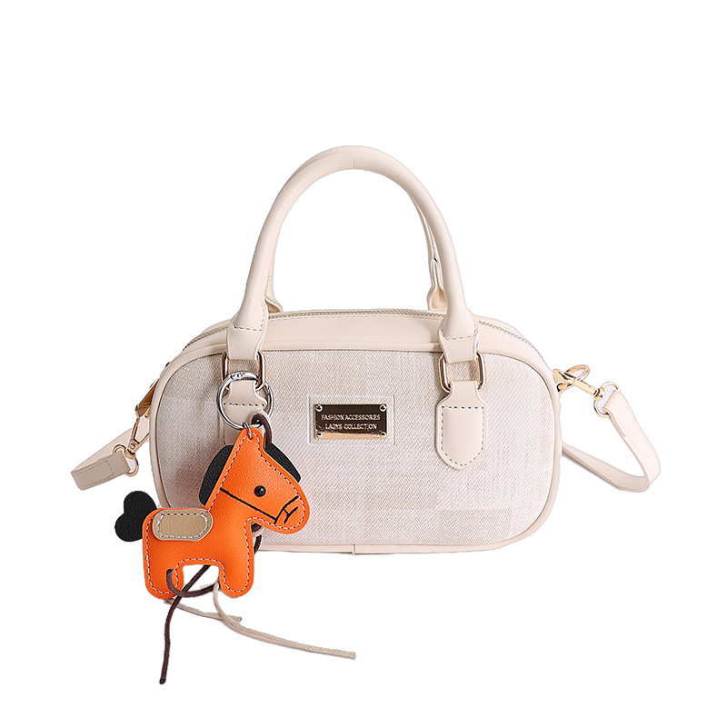 Nicho de diseño de bolso de mano Boston 2026 nuevo bolso de mujer simple sensación diaria de moda bolso de viaje image 6