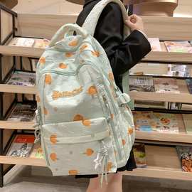 韩版ins可爱软妹印花双肩包原宿ulzzang日系甜美中小学生双肩包