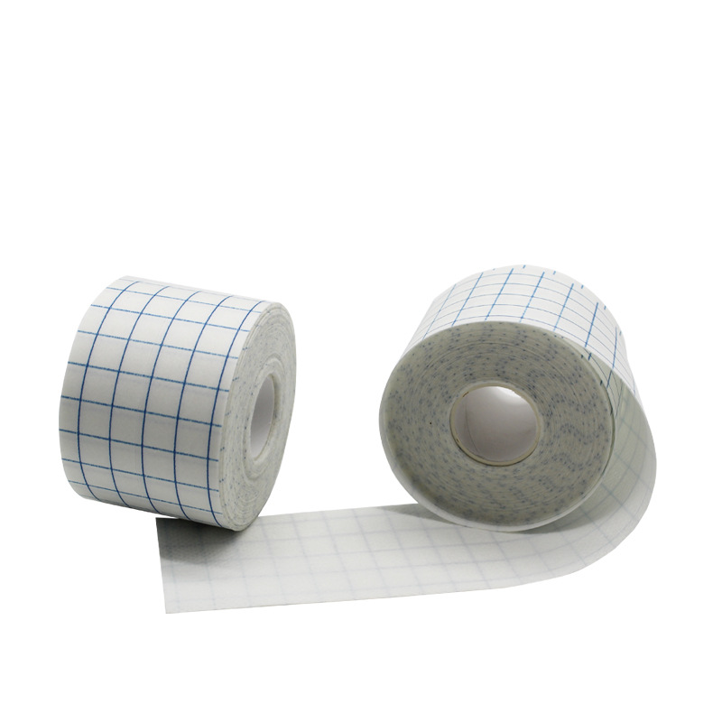 Rollo de apósito de tela no tejida spunlace malla transpirable cinta de protección de fijación de catéter de infusión vendaje cinta adhesiva