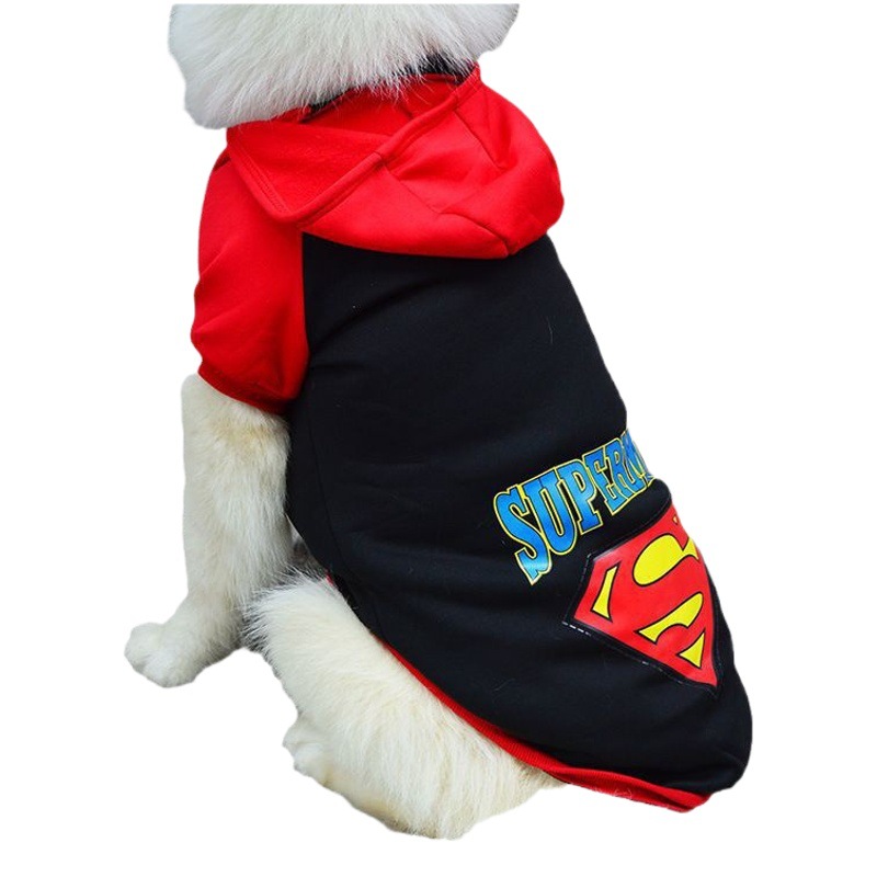 Ropa de otoño e invierno para gatos y perros grandes, medianos y pequeños, ropa con temática de superhéroes para Golden Retrievers y Samoyeds, suministros al por mayor para perros grandes.