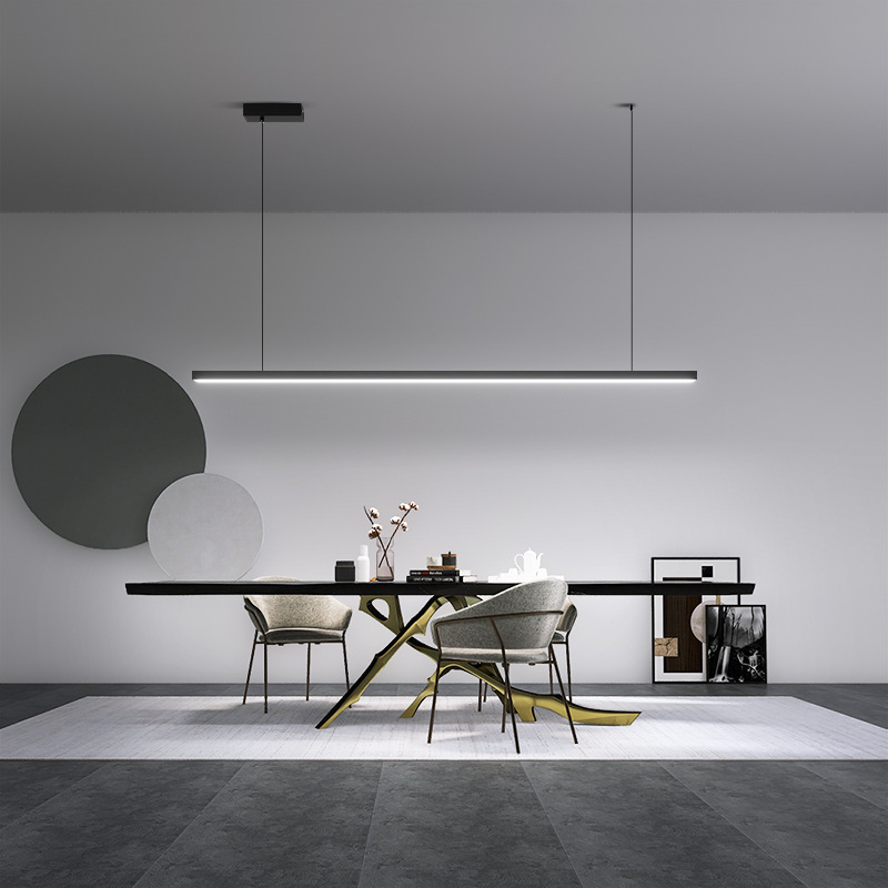 Restaurant Chandelier Italian Minimalist Design Restaurant Chandelier Modern Simple One-Word Long Office Bar Lamp Restaurant Chandelier Italian Minimalist Design Restaurant Chandelier Modern Simple One-Word Long Office Bar Lamp