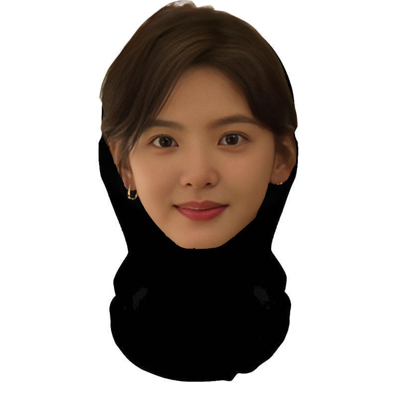 新款3D仿真人明星人脸装扮头套派对装饰面罩明星全脸搞笑网纱头套|undefined