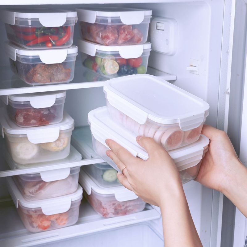 食品新鮮箱マイクロ波加熱弁当箱サラリーマン弁当箱冷凍層冷凍肉類冷蔵庫果物収納箱|undefined