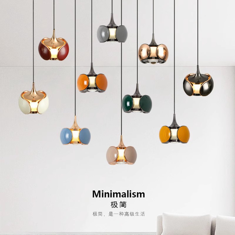 Nordic Cream Style Bedroom Bedside Study Small Chandelier Simple Creative Minimalist Restaurant Bar Liftable Chandelier