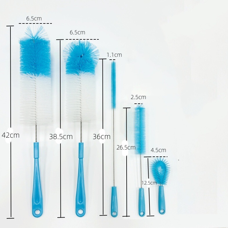 SOURCE manufacturer Amazon same style 5 pieces suit Cup brush 304 stainless steel bottle brush household multi-functional cleaning brush SOURCE manufacturer Amazon same style 5 pieces suit Cup brush 304 stainless steel bottle brush household multi-functional cleaning brush