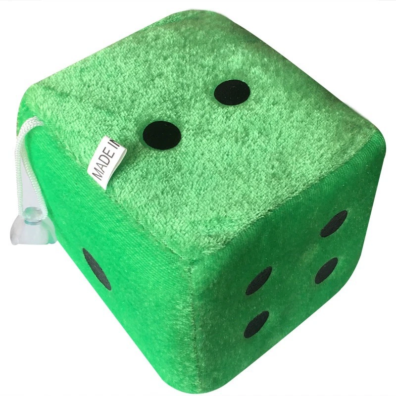 Plush dice, toy, doll for kindergarten, cartoon creative sponge pendant