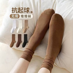 Cross-border Explosions Socks Women's Spring and Summer Stacking Socks Stocking Stocking Sweat Absorbent Breathable Deodorant All-match Boneless Loosen Socks