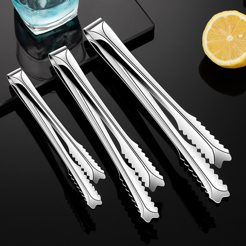 304 stainless steel ice clips, non-slip ice cube clips, coffee sugar cube clips, rock sugar fruit food clips, small barbecue clips