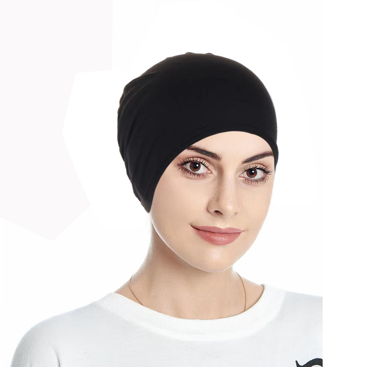 cappello da donna con fondo multicolore tinta unita cappello comodo e conveniente cappello da chemioterapia da donna_voghion.com