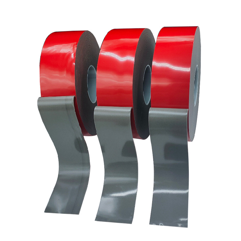 批发亚克力汽车双面胶灰色红膜泡棉双面胶带水洗无痕纳米胶带