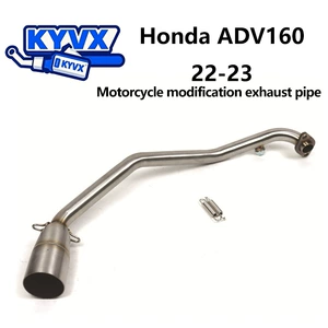 HONDA ADV160 Motosiklet Modifikasiyalı Bağlantı Kollektoru Paslanmayan Polad 51mm