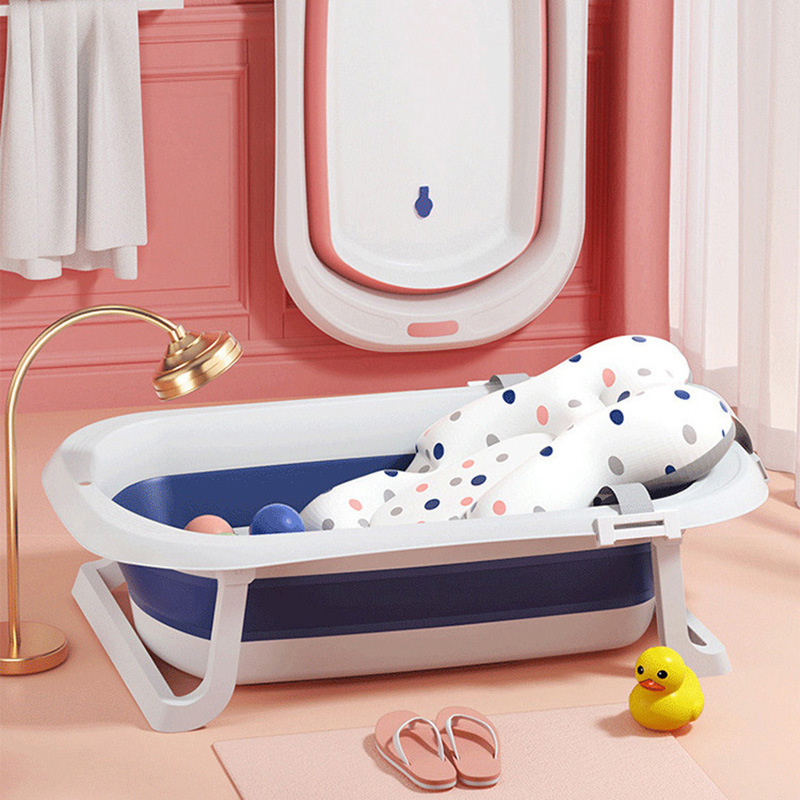 Bañera de baño de bebé bañera plegable para niños hogar reclinable recién nacido gran cubo de baño bebé traje de cubo de baño