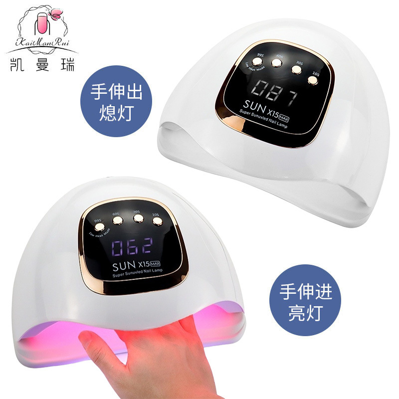 360W de alta potencia mejora de 90 lámparas UVLED doble fuente de luz de uñas de secado rápido lámpara de fototerapia de pegamento de uñas