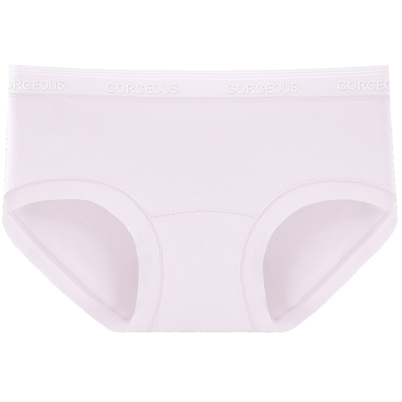 Ropa interior de entrepierna larga de algodón de Xinjiang 50 piezas de algodón Clase A algodón puro cintura media sin costuras 10A entrepierna antibacteriana ropa interior de mujer de algodón
