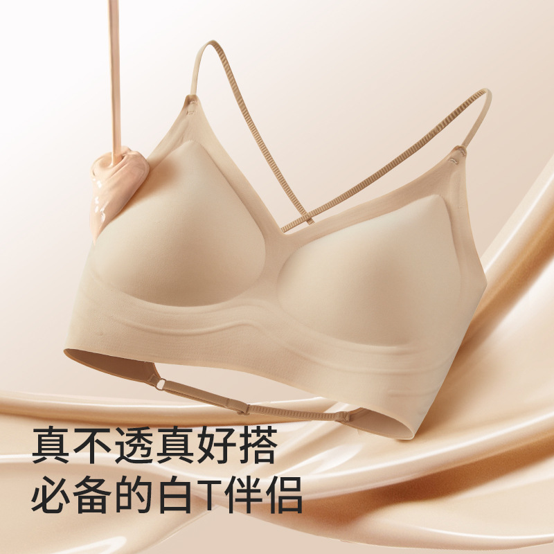 Ultra thin invisible breathable wireless bra