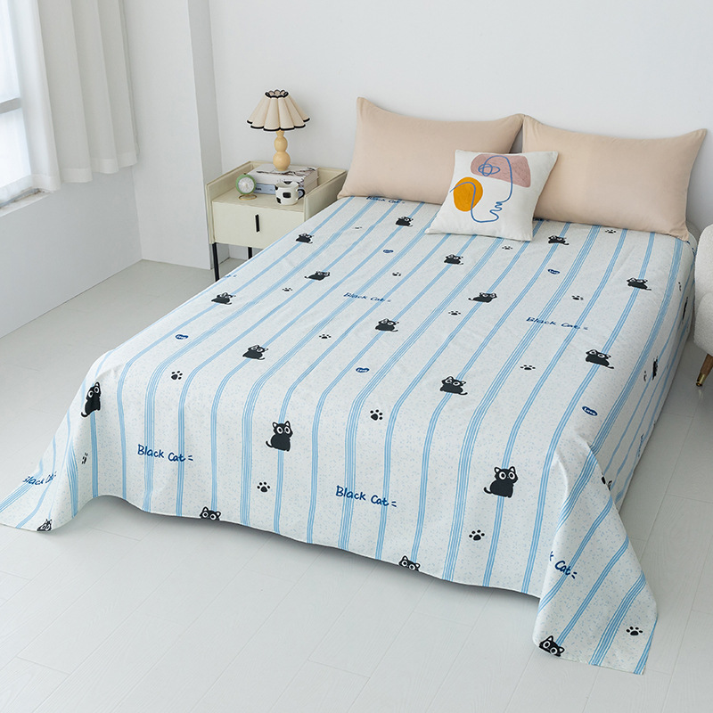 Skin-friendly waterproof bed sheet single-piece urine cushion pillowcase three-piece set Nantong home textile source factory cross-border wholesale