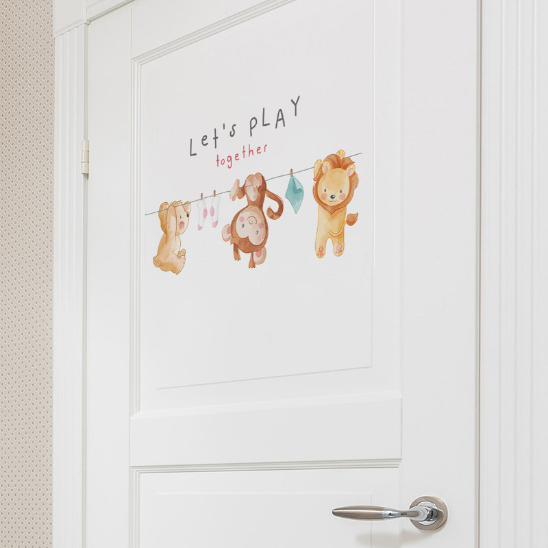 BR3688C Cartoon Small Animals Hanging Drying Rack Self-adhesive Wall Stickers Balcony Kitchen Laundry Room Decorative Wall Stickers BR3688C Cartoon Small Animals Hanging Drying Rack Self-adhesive Wall Stickers Balcony Kitchen Laundry Room Decorative Wall Stickers