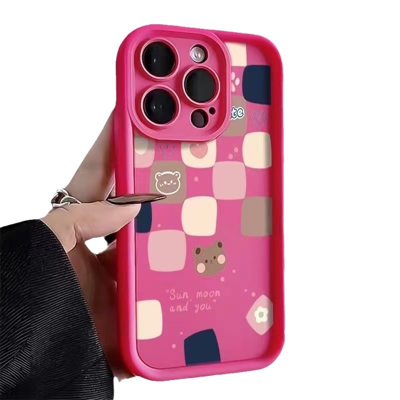 Aplicable a Apple iphone16promax funda para teléfono móvil Apple 15 anti-caída 14 dibujos animados 13promax nuevo 12x