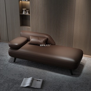 Italian Minimalist Chaise Lounge Chair Living Room Single Chaise Lounge Sofa Chair Bedroom Lounge Chair Beauty Couch Hotel Leisure Lounge Chair