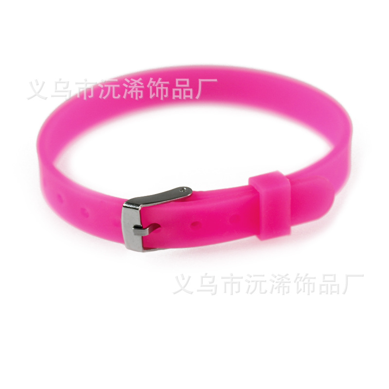 8mmシリコン手首バンドdiy個性的な手ベルトカップルの手環バンドは8mmの穴径アクセサリーの部品を着用するのに適しています。