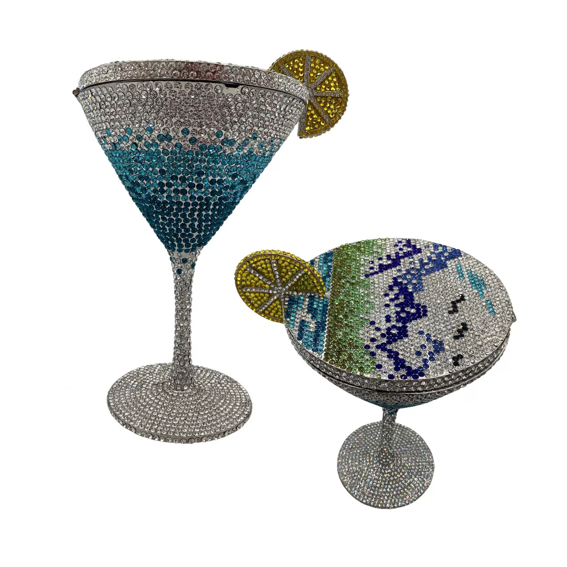 Стеклянная сумка Martini Crystal Cocktail Roulette Diamond Dinner Bag, новая бриллиантовая сумка для руки женщины