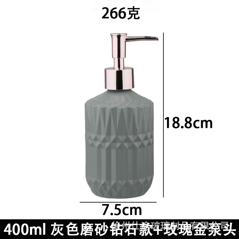 Dispensador de Loción y Jabón Líquido de Vidrio Esmerilado para Hotel y Hogar image 43