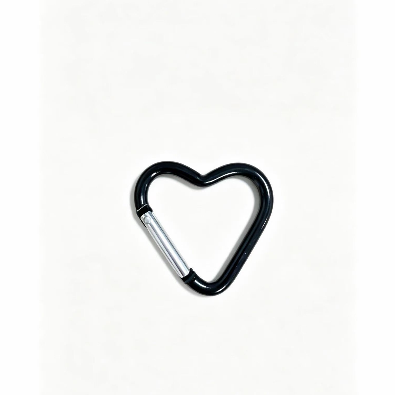 Wholesale assorted shapes of triangle and heart-shaped carabiner clips, aluminum alloy outdoor creative metal fasteners for DIY crafts