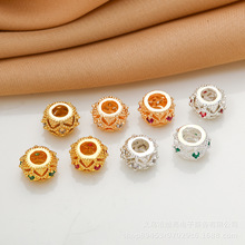 14K����ɫ�Ƕ�ʯ�U�մ��܇݆���ֹ�����DIY�Ʒ�������