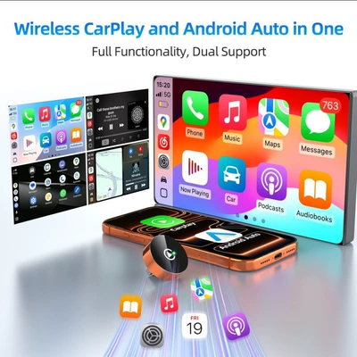 Simsiz CarPlay və Android Auto | all in one