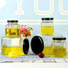 厂家直销45-730毫升四方蜂蜜瓶密封保鲜玻璃酱菜瓶优质加厚果酱瓶