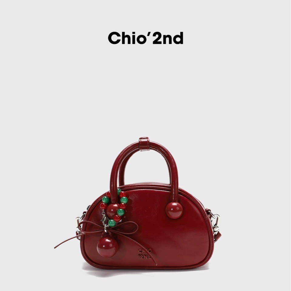 Nanfeng Chio2nd Sweet Date Genuine Leather Pillow Bag Exquisite Small Handbag For Women Wedding Bag Shoulder Crossbody Bag