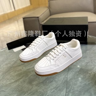 25 Casual White Shoes Lace-up sneaker Fashion Sneakers Lightweight Casual All-match Trendy Brand Men's and Women's Shoes Genuine Leather