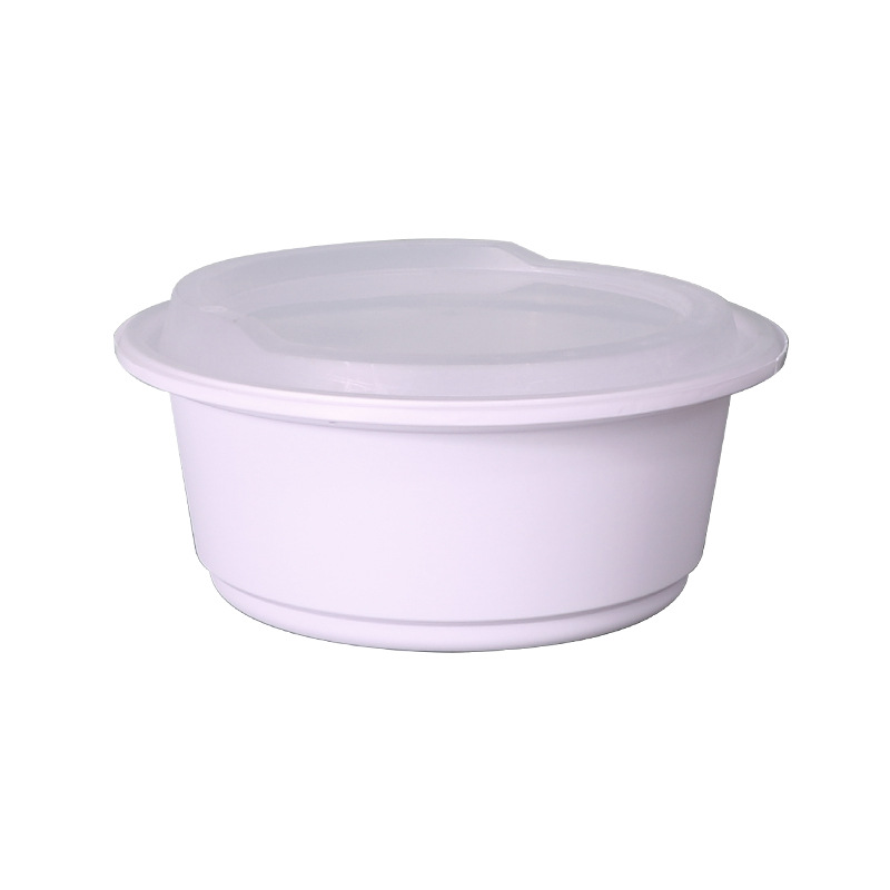 Cerradura antirrobo tazón de sopa desechable caja de comidas con cubierta caja de embalaje de comida rápida engrosada de alta calidad para llevar caja de almuerzo de estilo japonés