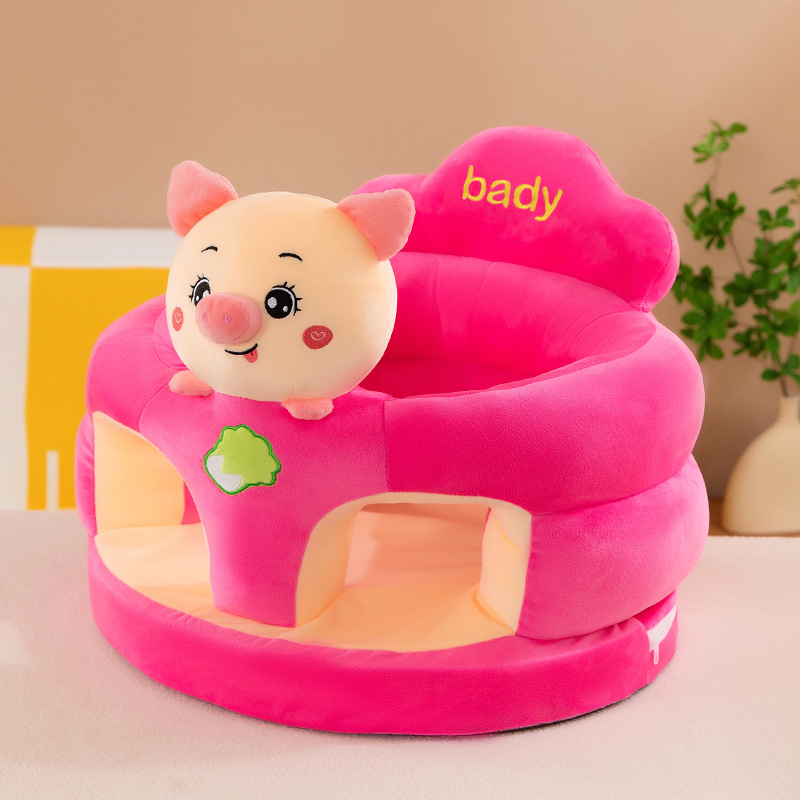 Asiento de bebé anti-caída juguetes de peluche anti-rollback dibujos animados bebé aprendiendo a sentarse en un pequeño sofá al por mayor artefactos mágicos para niños