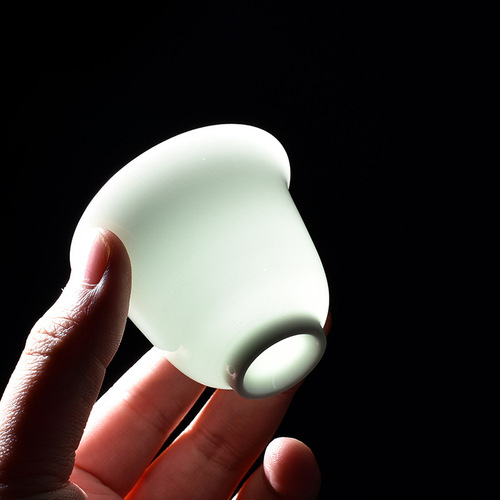 Wholesale Opening Gift Gongfu Tea Set with Logo Printing, Home Use, Milky White Ceramic Three Talents Cover Bowl Tea Pot Complete Set