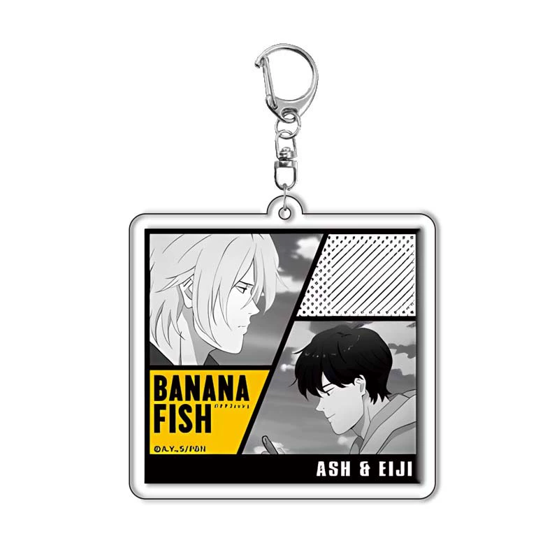  Banana fish дрожь убивает Ackle брелок подвеска вокруг Креста - пограничное место