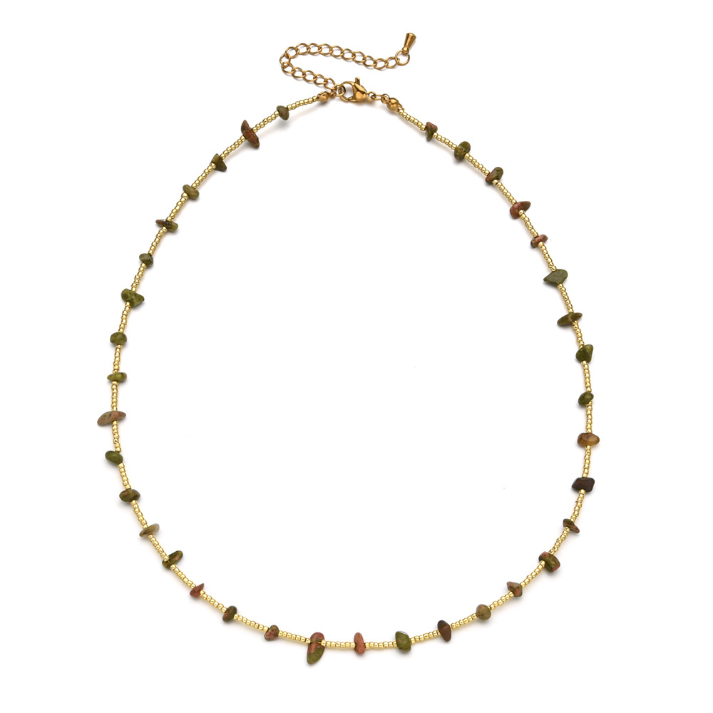 Copper Pendant Material Necklace Classification Stone Copper Geometric Necklace