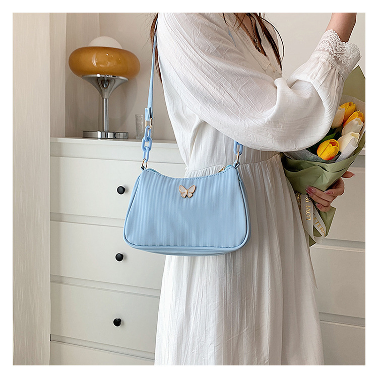 New Fashion Shoulder Underarm Solid Color Women's Portable Small Square Bag display picture 2