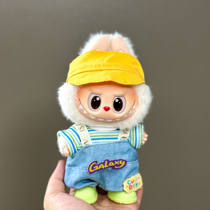 仅衣服适用拉布布娃衣一二三代labubu衣服17cm搪胶挂件公仔套装|undefined