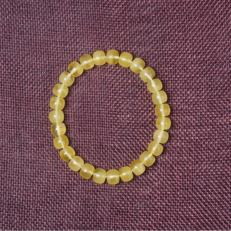 07/금 꿀 비즈 팔찌, 비즈 크기 약 8+mm/무게 약 7.85g