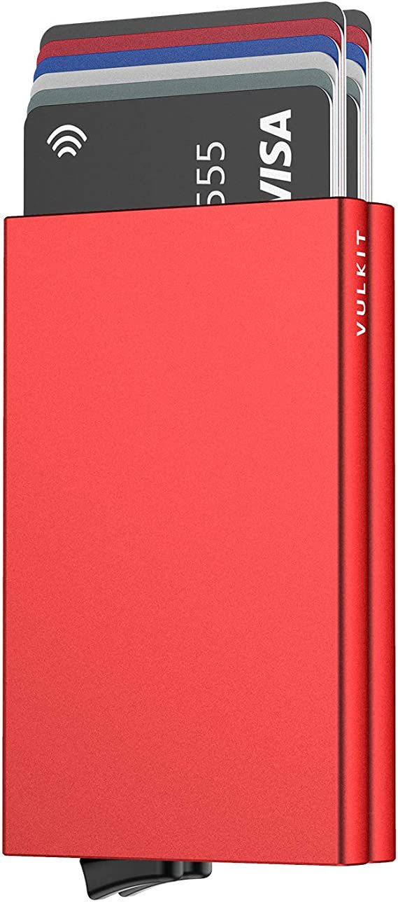 Titular de tarjeta de metal comercio exterior de los hombres RFID antirrobo cepillo europeo y americano Amazon metal aleación de aluminio titular de la tarjeta