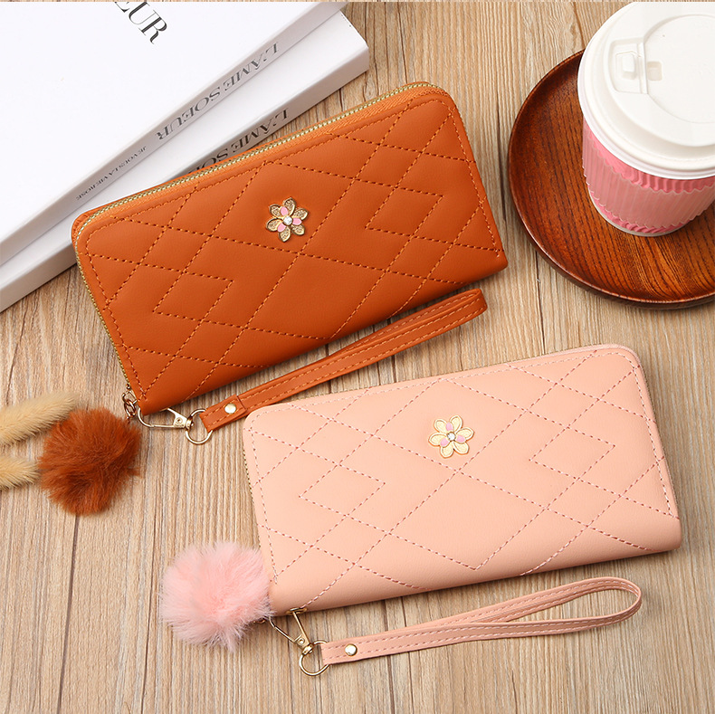 Sac à cartes Portable Simple et Long pour femmes, grande capacité, zéro portefeuille, étui Mobile adapté, nouvelle collection 2023_voghion.com