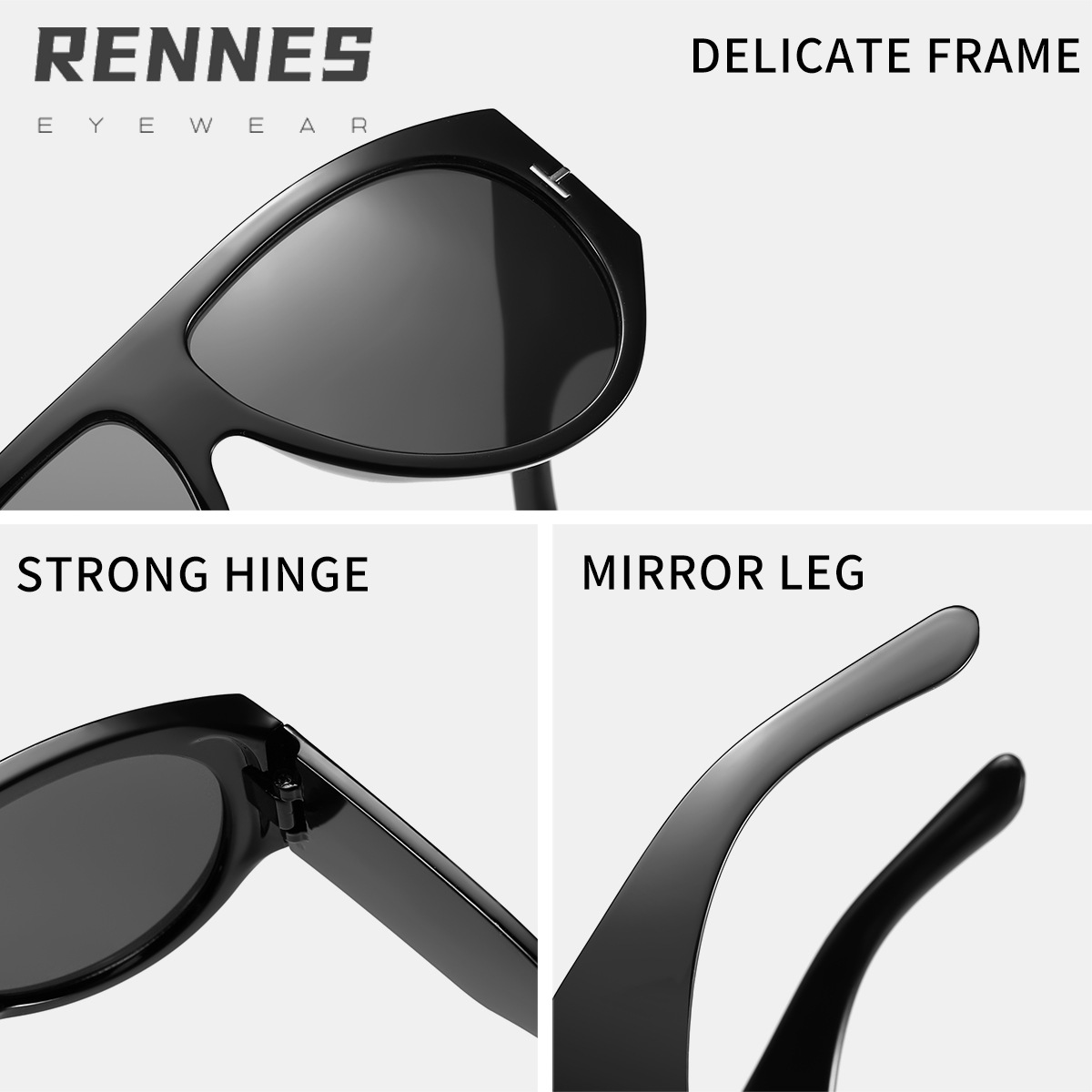 2024 nuevo espejo de sapo de marco grande en forma de T transfronterizo, película marina europea y americana, personalidad masculina y femenina, gafas de sol al aire libre de tendencia