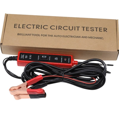 Car Circuit Tester Test Light Repair Circuit Tool Diagnostic System Tester 6-24V Internet Celebrity Test Light (Avtomobil diaqnostika alətləri) - 285-red